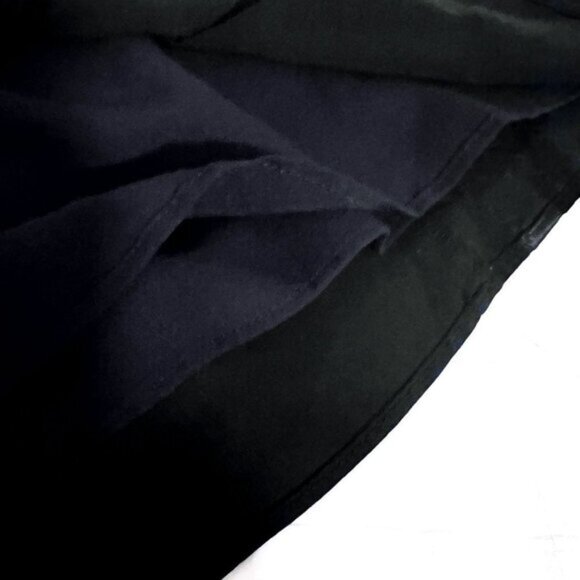 Theory Rima Charm Black Pleated Midi Skirt Bow Silk Viscose Party Workwear Sz 10 - Picture 7 of 12